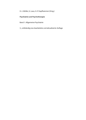 Psychiatrie und Psychotherapie