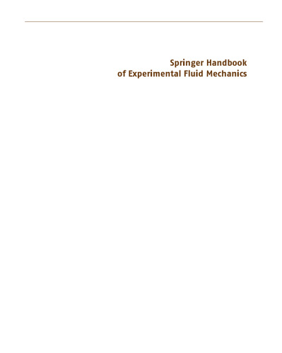 Springer Handbook of Experimental Fluid Mechanics