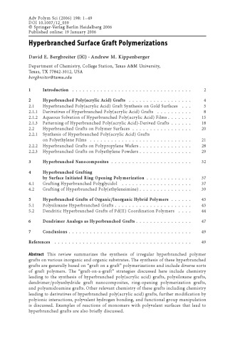 Surface-Initiated Polymerization II