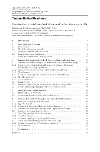Radicals in Synthesis II