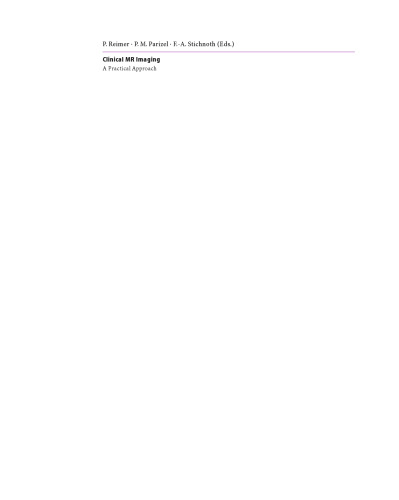 Clinical MR Imaging: A Practical Approach
