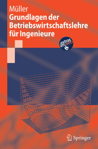 Grundlagen der Betriebswirtschaftslehre fur Ingenieure GERMAN