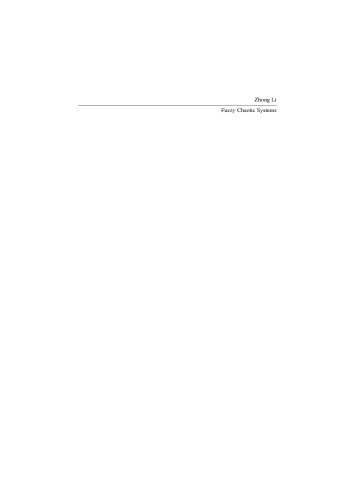 Fuzzy Chaotic Systems: Modeling, Control, and Applications