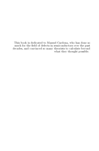 Theory of defects in semiconductors