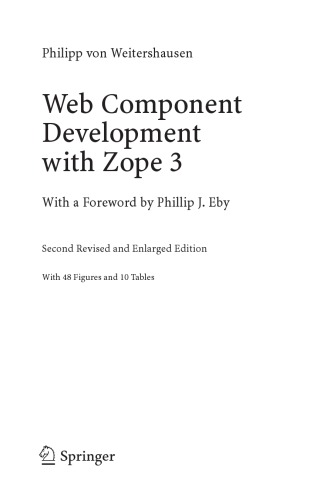 Web component development with Zope 3