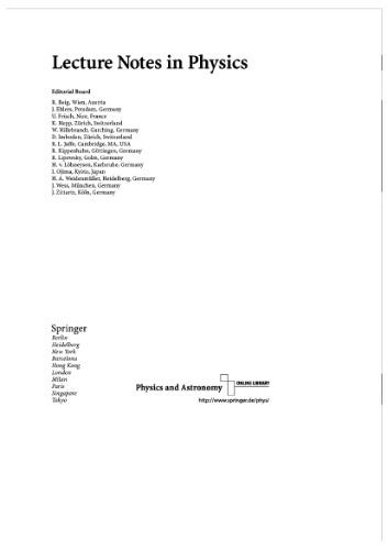 Stochastic Processes in Physics, Chemistry, and Biology (Lecture Notes in Physics)