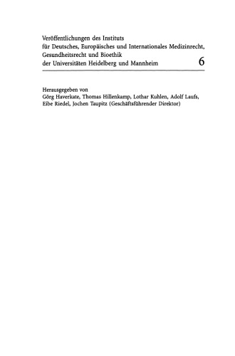 Die Bedeutung der Philosophie für die Rechtswissenschaft: — dargestellt am Beispiel der Menschenrechtskonvention zur Biomedizin