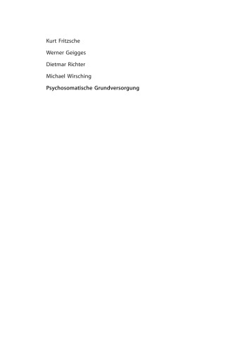 Psychosomatische Grundversorgung