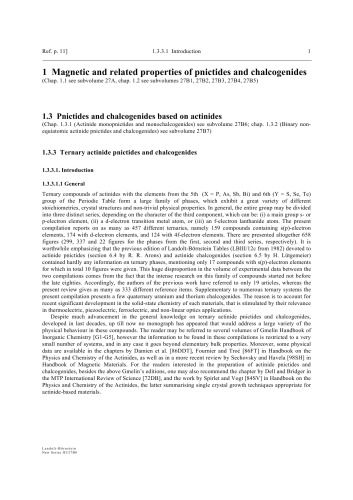 Pnictides and Chalcogenides III: Ternary Actinide Pnictides and Chalcogenides