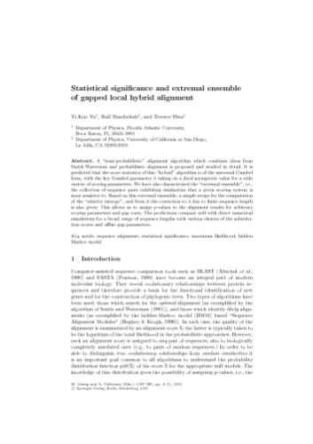 Biological Evolution and Statistical Physics (Lecture Notes in Physics, 585)