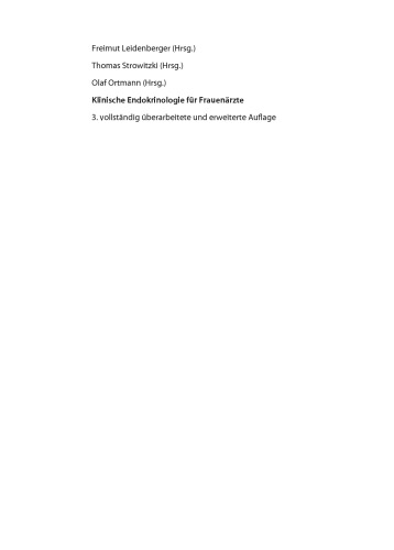 Klinische Endokrinologie für Frauenärzte