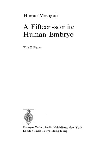 A Fifteen-somite Human Embryo