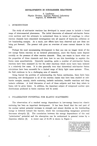 Heavy Ion Interactions Around the Coulomb Barrier: Proceedings of a Symposium, Held in Legnaro, Italy, June 1–4, 1988