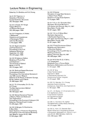 Recent Advances in Engineering Science: A Symposium dedicated to A. Cemal Eringen June 20–22, 1988, Berkeley, California