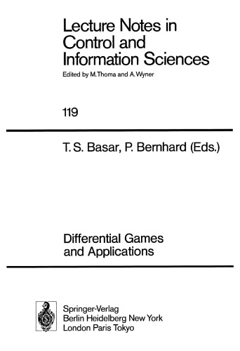 Differential Games and Applications
