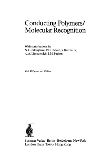 Conducting Polymers/Molecular Recognition