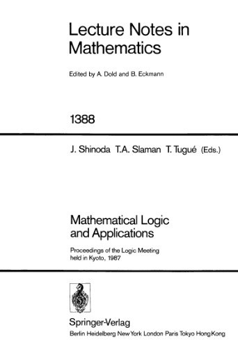 Mathematical Logic and Applications