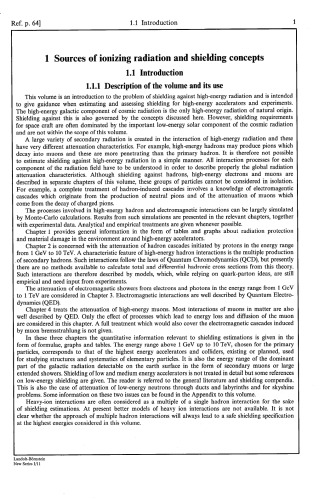Shielding Against High Energy Radiation