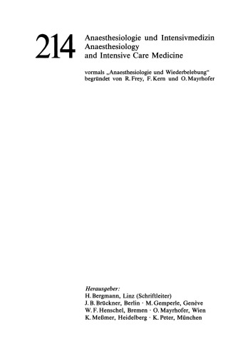 Das intrathorakale Blutvolumen als hämodynamischer Leitparameter
