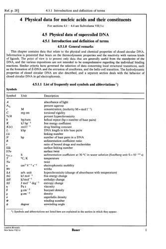 Physical Data II. Theoretical Investigations