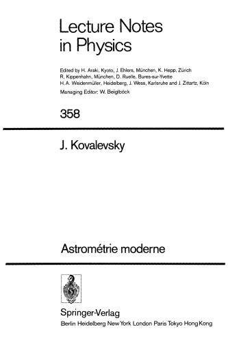 Astrométrie moderne