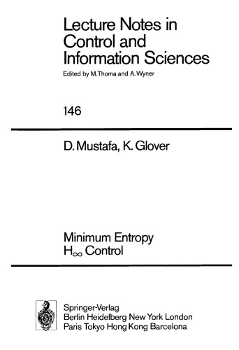 Minimum Entropy H∞ Control