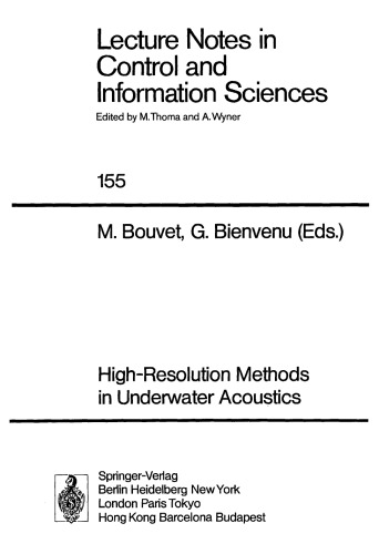 High-Resolution Methods in Underwater Acoustics