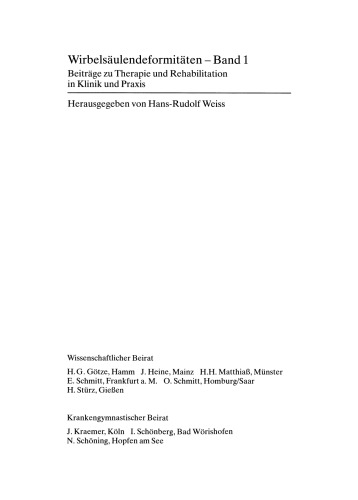 Erwachsenenskoliose —: Konservative Behandlung der idiopathischen Skoliose