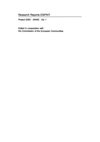 Industrial applications of neural networks: project ANNIE handbook