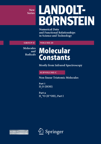 Non-linear Triatomic Molecules: Part 1α