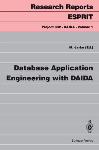 Database Application Engineering with DAIDA