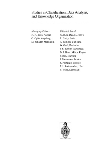 New Approaches in Classification and Data Analysis