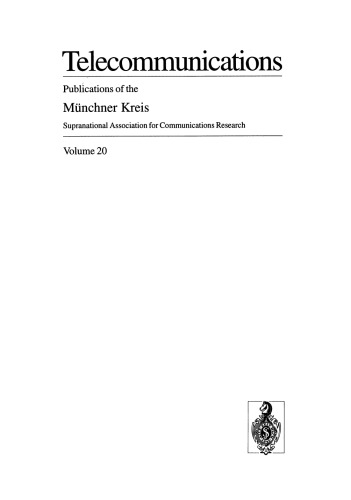 Global Players in Telecommunications: Proceedings of a Congress Held in Munich, April 20/21, 1994