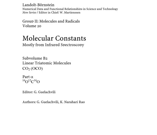 Linear Triatomic Molecules - OCO. Part a