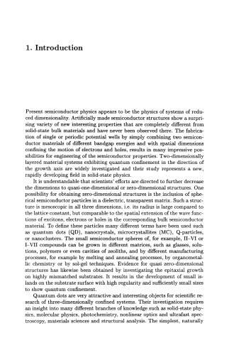 Optical Properties of Semiconductor Quantum Dots
