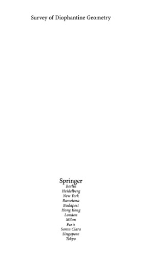 Survey Of Diophantine Geometry