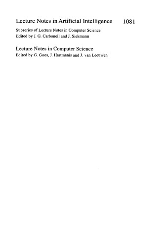 Advances in Artifical Intelligence: 11th Biennial Conference of the Canadian Society for Computational Studies of Intelligence, AI '96 Toronto, Ontario, Canada, May 21–24, 1996 Proceedings