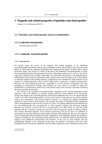 Pnictides and Chalcogenides II (Lanthanide Monochalcogenides)