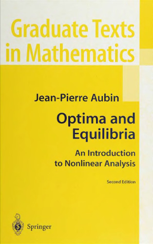 Optima and Equilibria: An Introduction to Nonlinear Analysis
