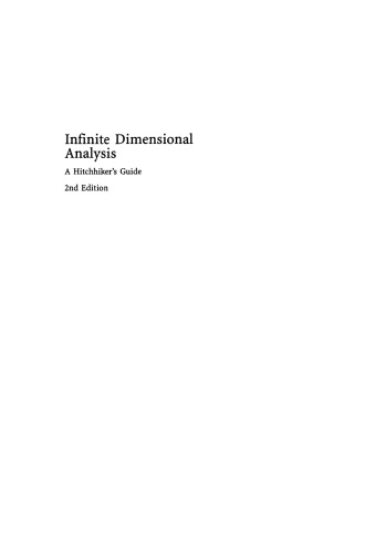 Infinite Dimensional Analysis: A Hitchhiker’s Guide