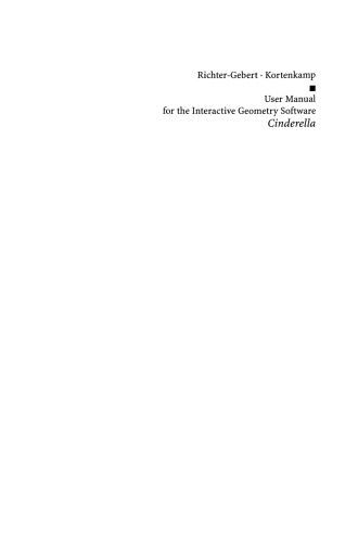 User Manual for the Interactive Geometry Software Cinderella