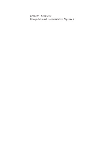 Computational Commutative Algebra 1