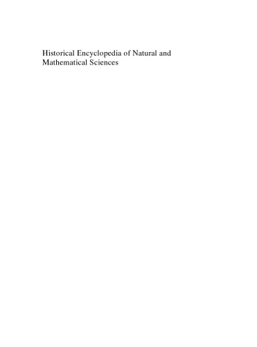 Historical Encyclopedia of Natural and Mathematical Sciences
