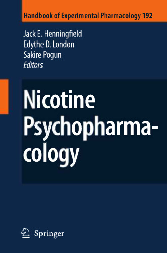 Nicotine Psychopharmacology