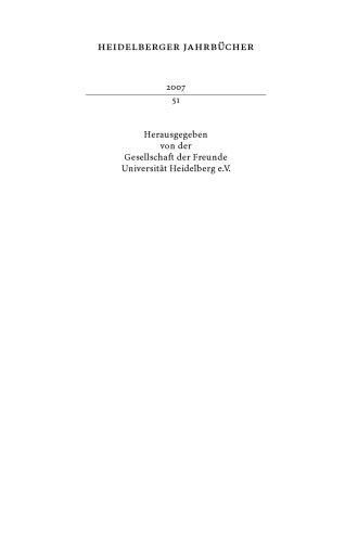 200 Jahre Heidelberger Romantik, Heidelberger Jahrbücher