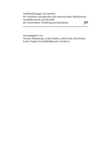 Heterologe Insemination — Die rechtliche Stellung des Samenspenders: Lösungsansätze zur rechtlichen Handhabung