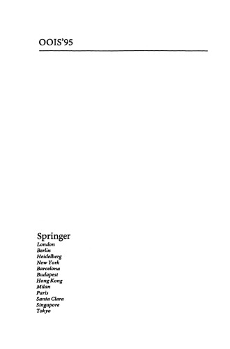 OOIS’ 95: 1995 International Conference on Object Oriented Information Systems, 18–20 December 1995, Dublin. Proceedings