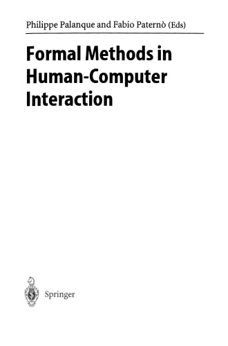 Formal Methods in Human-Computer Interaction