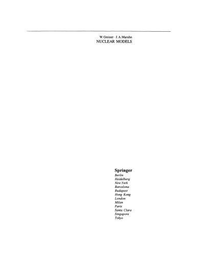 Nuclear Models