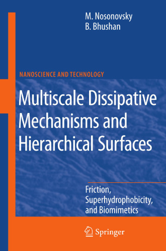 Multiscale Dissipative Mechanisms and Hierarchical Surfaces: Friction, Superhydrophobicity, and Biomimetics